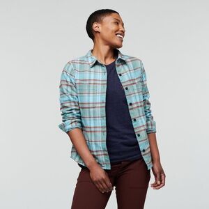 COTOPAXI NWOT Mero Organic Flannel Shirt in Bluegrass Plaid